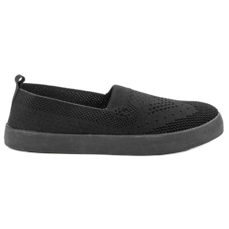 SHELOVET Slipons Textiles negro
