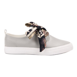 Seastar Zapatillas con estilo atadas con una cinta gris
