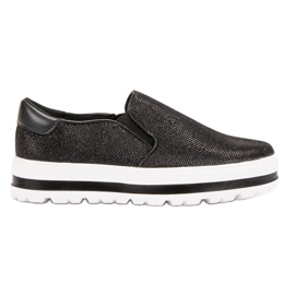 SHELOVET Slipons ligeros en la plataforma negro