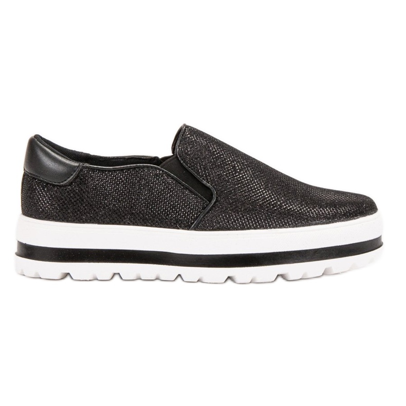 SHELOVET Slipons ligeros en la plataforma negro