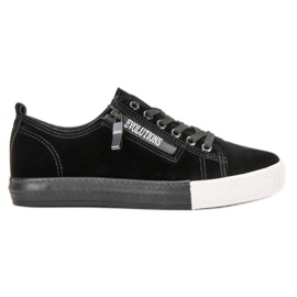 SHELOVET Zapatillas Negras negro verde