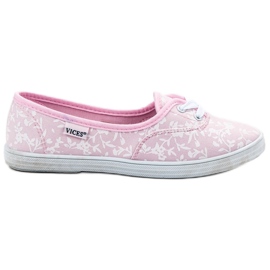 Deportivas con estampado VICES blanco rosa