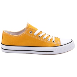 SHELOVET Zapatillas Mostaza amarillo