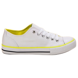 SHELOVET Zapatillas clásicas blancas blanco