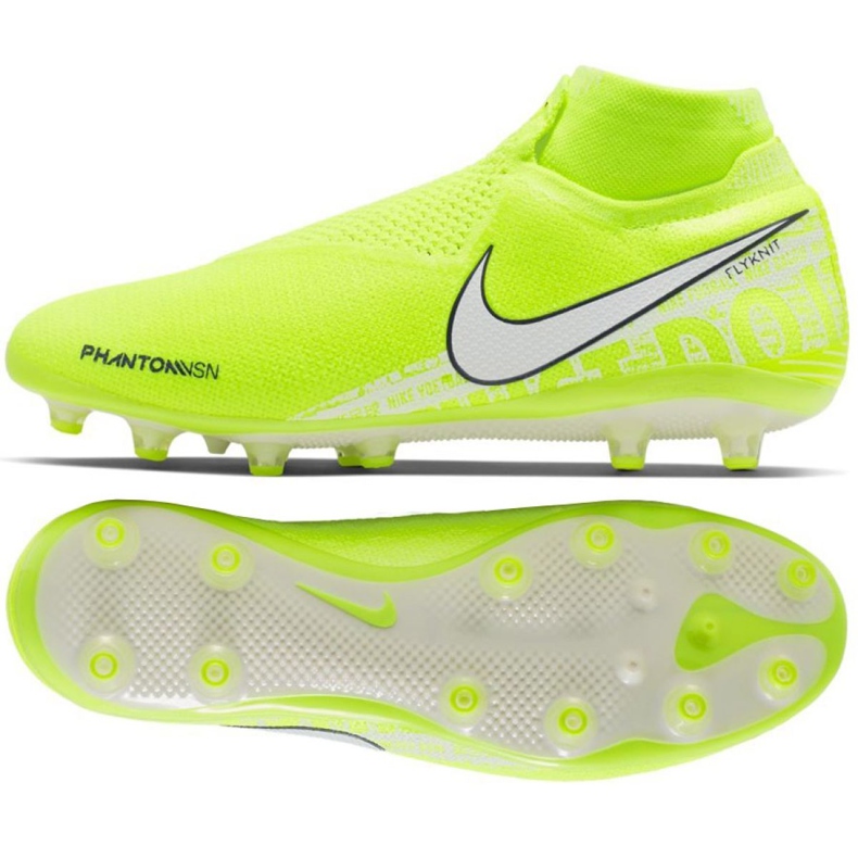 Zapatillas de fútbol Nike Phantom Vsn Elite Df Ag Pro M AO3261-717 amarillo amarillo