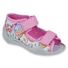 Calzado infantil befado 242P092 rosa multicolor