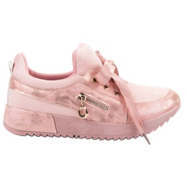 SHELOVET Zapatos brocados rosa
