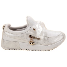 SHELOVET Zapatos brocados blanco