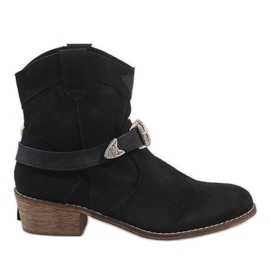 Botas de vaquero negras BS-6821 negro