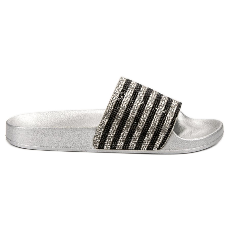 SHELOVET Zapatillas de goma negro gris