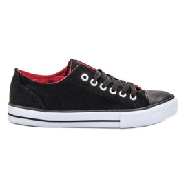 SHELOVET Zapatillas clásicas negras negro