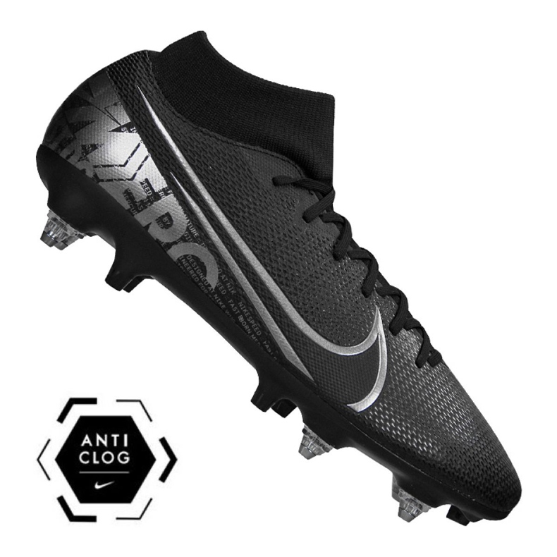 Zapatillas de fútbol Nike Superfly 7 Academy SG-Pro Ac M BQ9141-001 negro negro