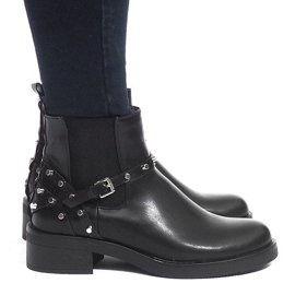 Botas Chelsea sólidas y aisladas E4917 Negro