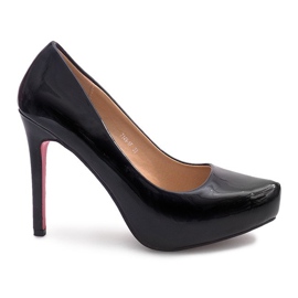 Pasadores lacados en la plataforma 7149-F Negro Pasadores lacados en la plataforma 7149-F Negro