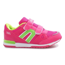 Zapatillas deportivas Liliane con velcro rosado