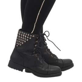 SDS Botines negros con cordones S170