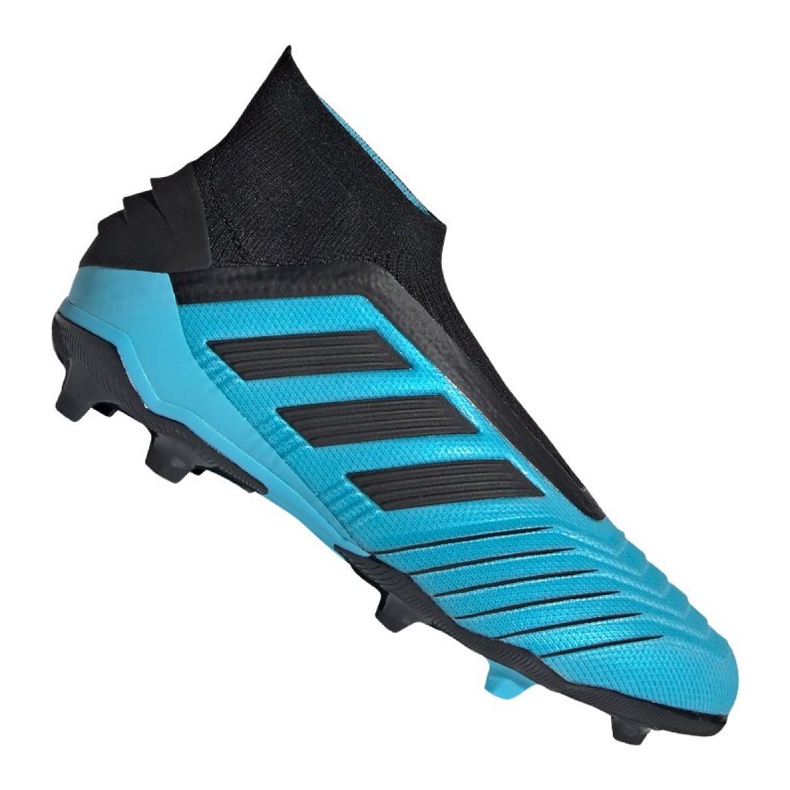 Botas de fútbol adidas Predator 19+ Fg Jr G25788 azul azul Botas de fútbol adidas Predator 19+ Fg Jr G25788 azul azul