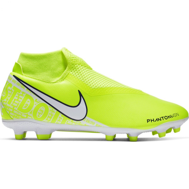 Zapatos de fútbol Nike Phantom Vsn Academy Df FG / MG M AO3258-717 rosado amarillo