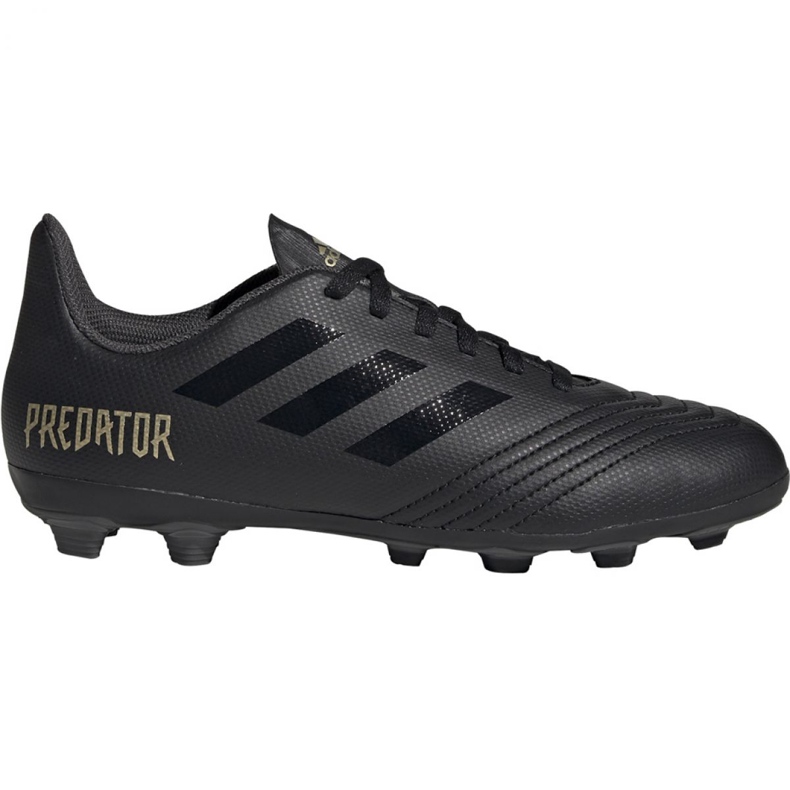 Botas de fútbol Adidas Predator 19.4 FxG Jr EF8989 negras negro negro Botas de fútbol Adidas Predator 19.4 FxG Jr EF8989 negras negro negro