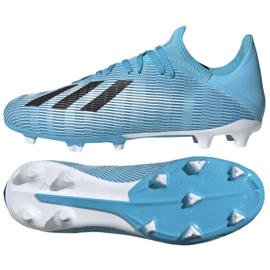 Botas de fútbol adidas X 19.3 Fg M F35383 gris azul