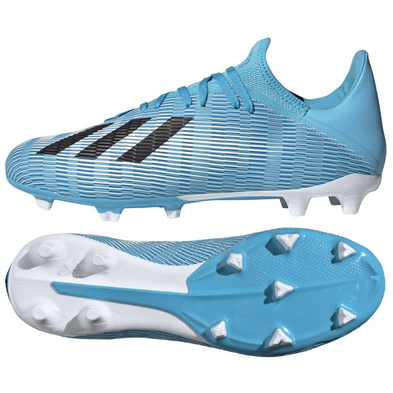 Botas de fútbol adidas X 19.3 Fg M F35383 gris azul