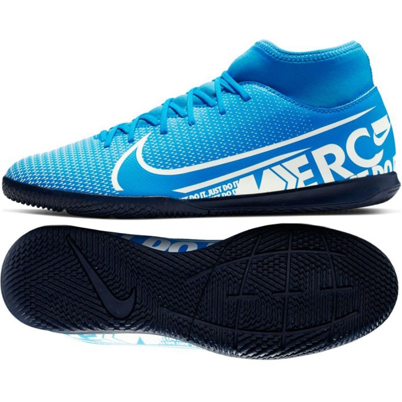 Zapatos de interior Nike Mercurial Superfly 7 Club Ic M AT7979-414 azul azul