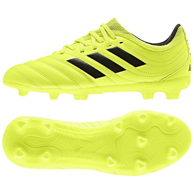 Botas de fútbol adidas Copa 19.3 Fg Jr F35466 amarillo amarillo