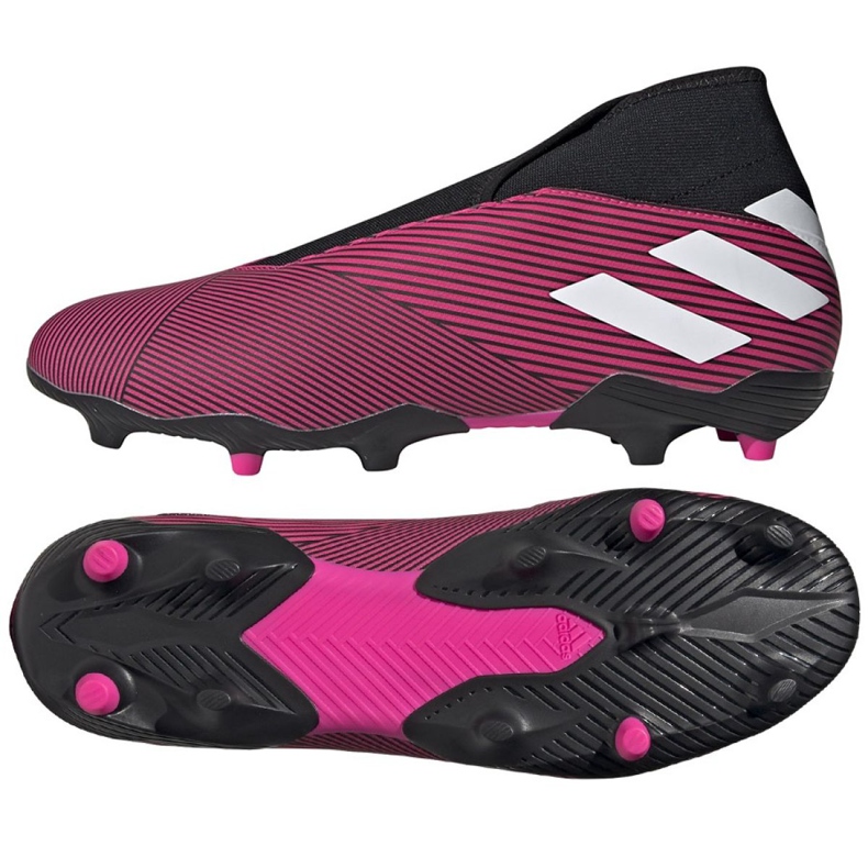 Botas de fútbol adidas Nemeziz 19.3 Ll Fg M EF0372 rosado multicolor