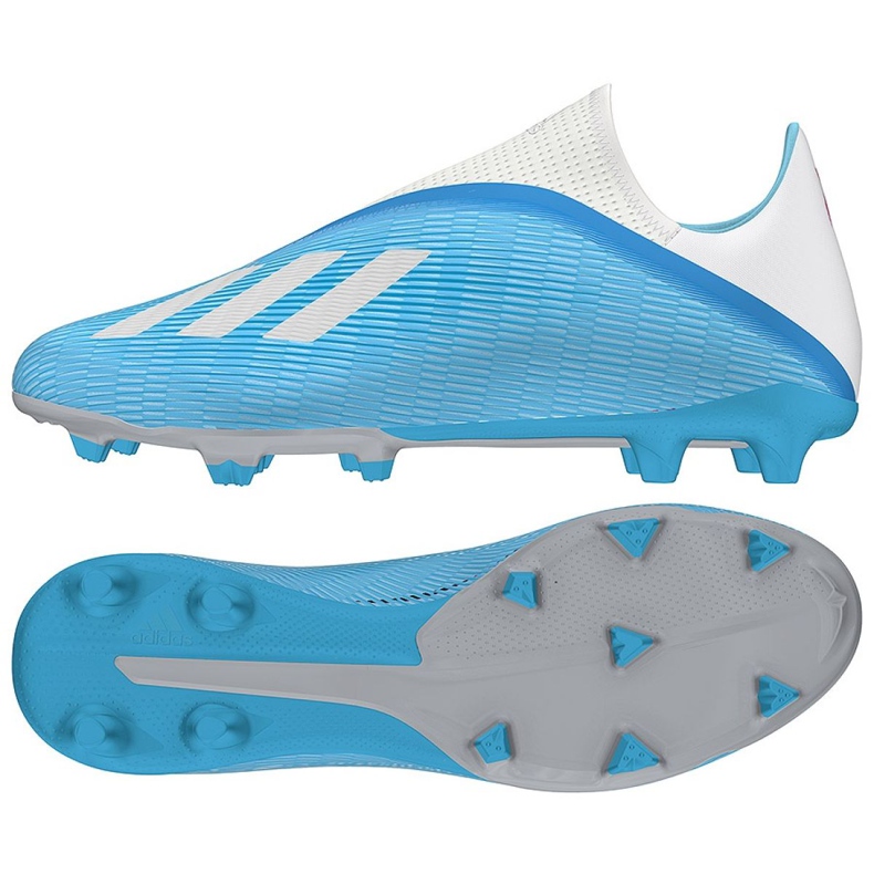 Botas de fútbol adidas X 19.3 Ll Fg M EF0598 azul azul