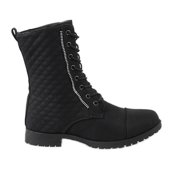 Botas negras acolchadas B01 negro