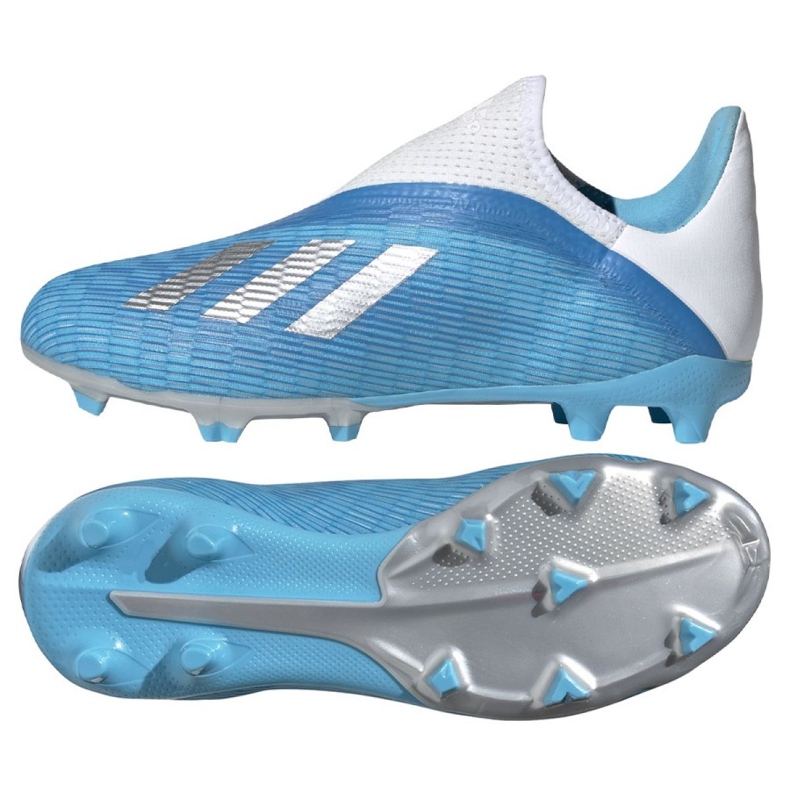 Botas de fútbol adidas X 19.3 Ll Fg Jr EF9114 azul azul