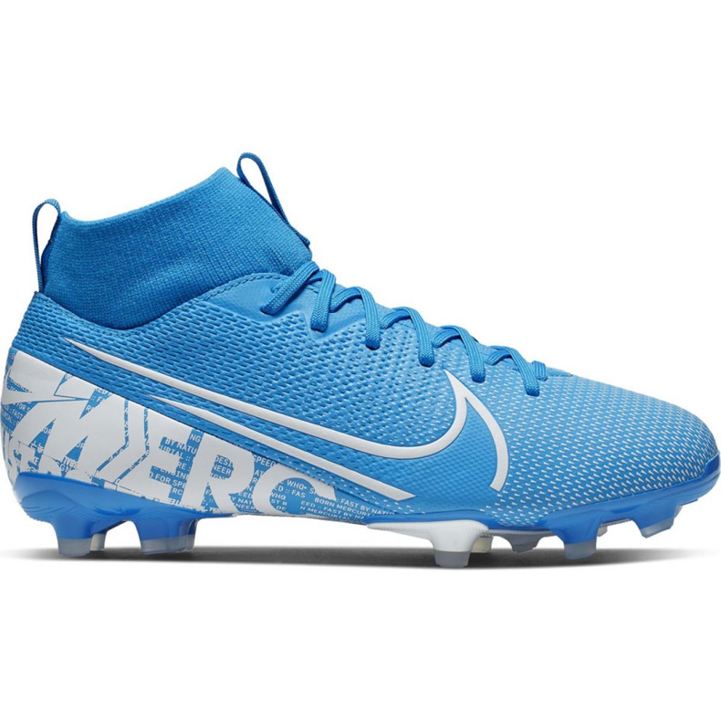 Zapatillas de fútbol Nike Mercurial Superfly 7 Academy FG / MG Jr AT8120 414 azul Zapatillas de fútbol Nike Mercurial Superfly 7 Academy FG / MG Jr AT8120 414 azul