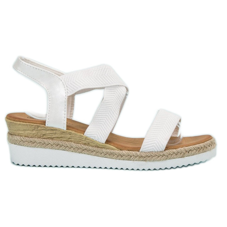 Bello Star Alpargatas Sandalias sin cordones blanco