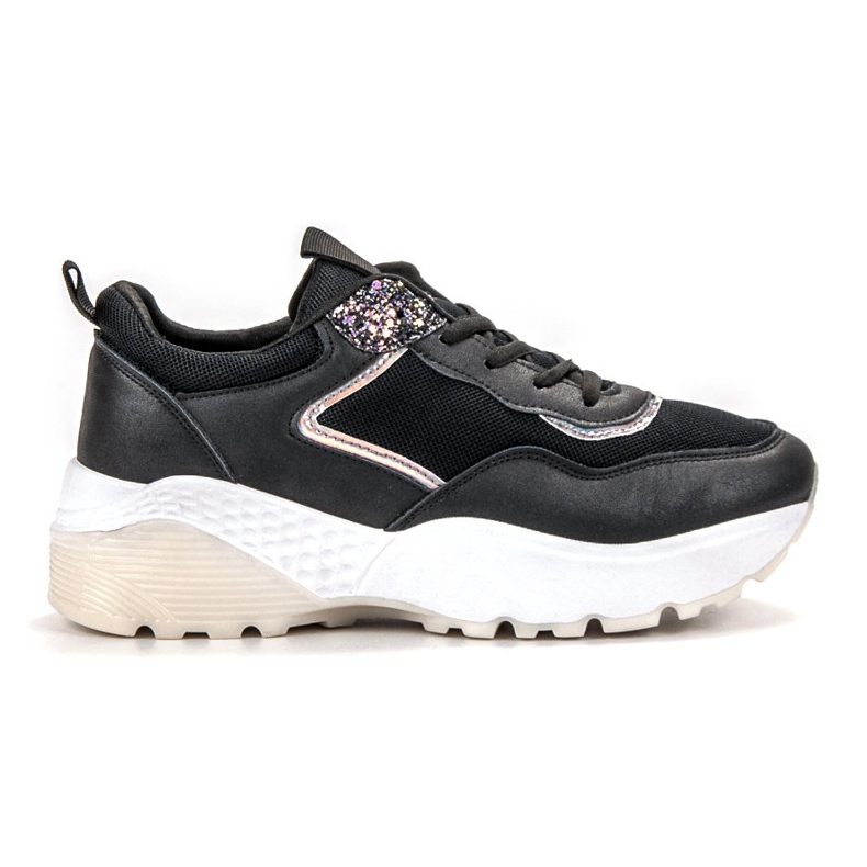 SHELOVET Zapatillas con cordones negro