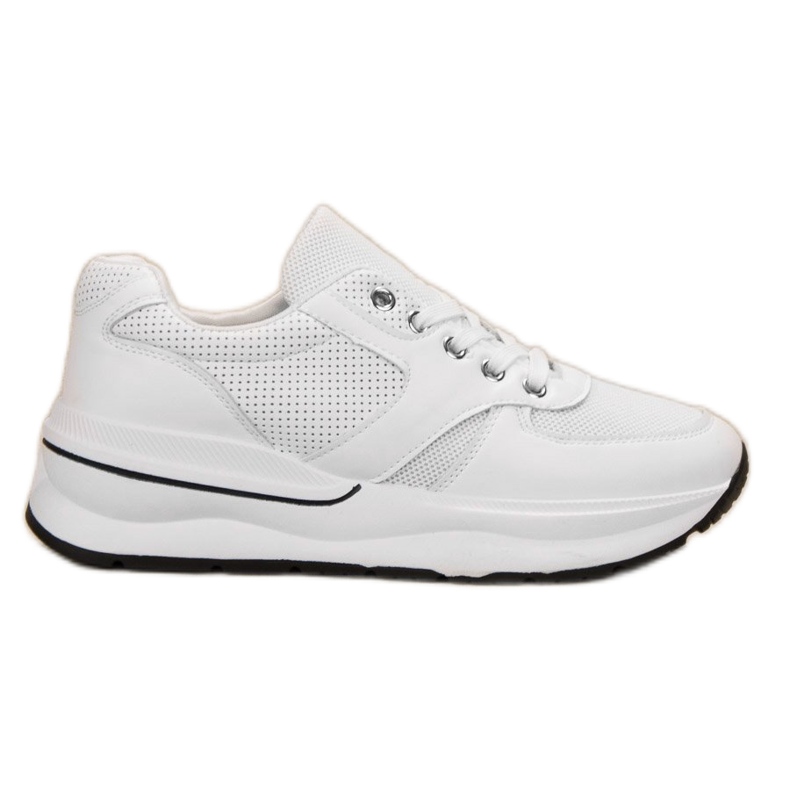 SHELOVET Calzado deportivo con cordones blanco
