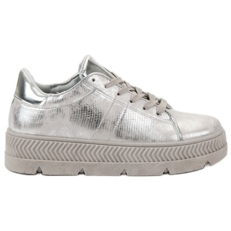 Bestelle Zapatos deportivos plateados gris