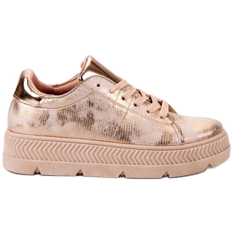 Bestelle Zapatos deportivos de oro rosa rosado amarillo