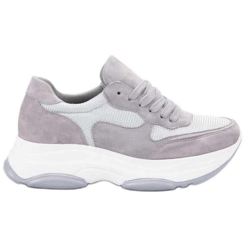 Ideal Shoes Zapatillas gris claro