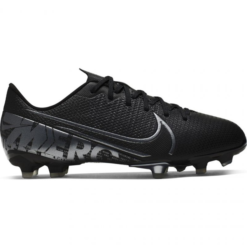 Zapatos de fútbol Nike Mercurial Vapor 13 Academy FG / MG Jr AT8123 001 negro