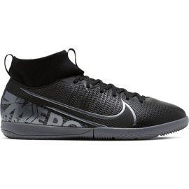 Botas de fútbol Nike Mercurial Superfly 7 Academy Ic Jr AT8135 001 negro