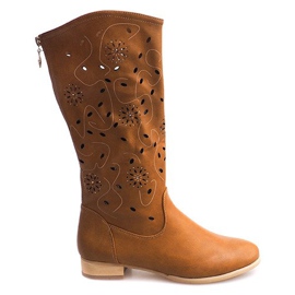 Bota calada TLT1301 Camel marrón Bota calada TLT1301 Camel marrón