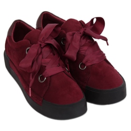 Zapatillas de mujer granate 1018 Wine rojo