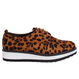 Mocasines de mujer leopardo C-7225 Leopard Print marrón