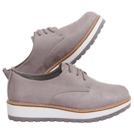 Gris Mocasines grises Mujer C-7225 Gris