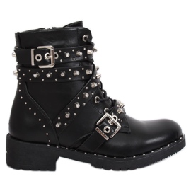 Botas negras con tachuelas NC830 Negra negro