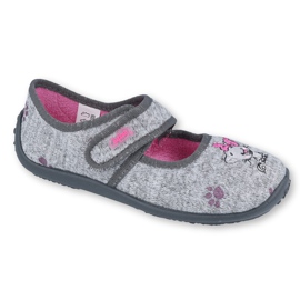 Calzado infantil befado 945Y368 rosa gris