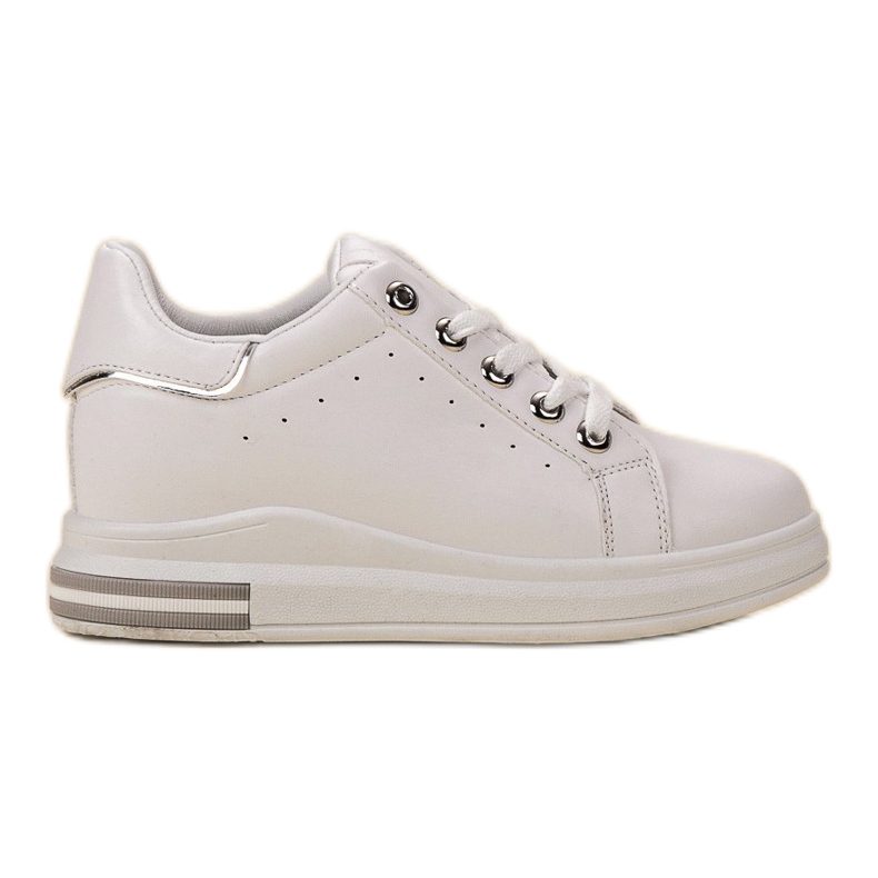 SHELOVET Zapatillas de deporte de cuña blanco