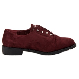 Nio Nio Deslizar el pie dentro de los zapatos rojo