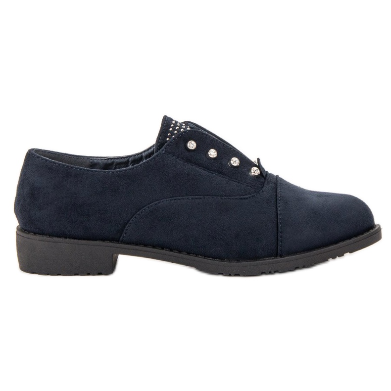 Nio Nio Deslizar el pie dentro de los zapatos azul marino