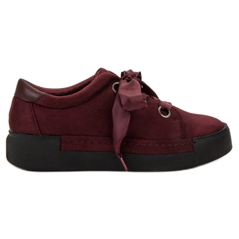 SHELOVET Zapatos atados con cinta rojo SHELOVET Zapatos atados con cinta rojo